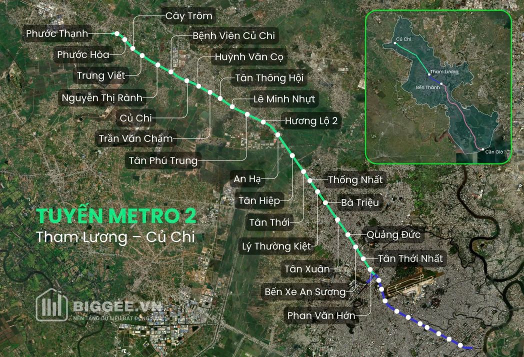 Metro kề dự án
